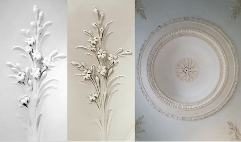 voor na restauratie stucwerk verf verwijderen verflagen latex kalkverf