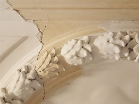 keizersgracht amsterdam verf verwijderen plafondkunst stucwerk restauratie conservering