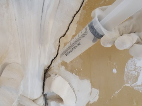 herengracht 571 amsterdam koepel plafond gewelf stucwerk restauratie conservering