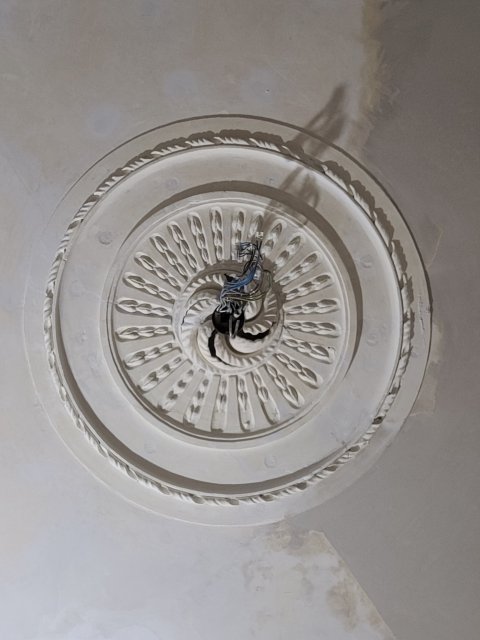 Restauratie lekkage stucwerk ornamenten verf verwijderen riet drager vertinnen raaplaag pleisteren lijsten trekken conservering Lodewijk XIV XVI