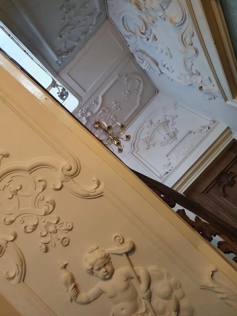 singel amsterdam van logteren stucwerk stucgang kunstwerk conservering restauratie